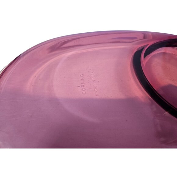 Corning Cranberry H811 C16B Oval Plate Platter Tray Bowl Set Vintage Collectible - Picture 4 of 10